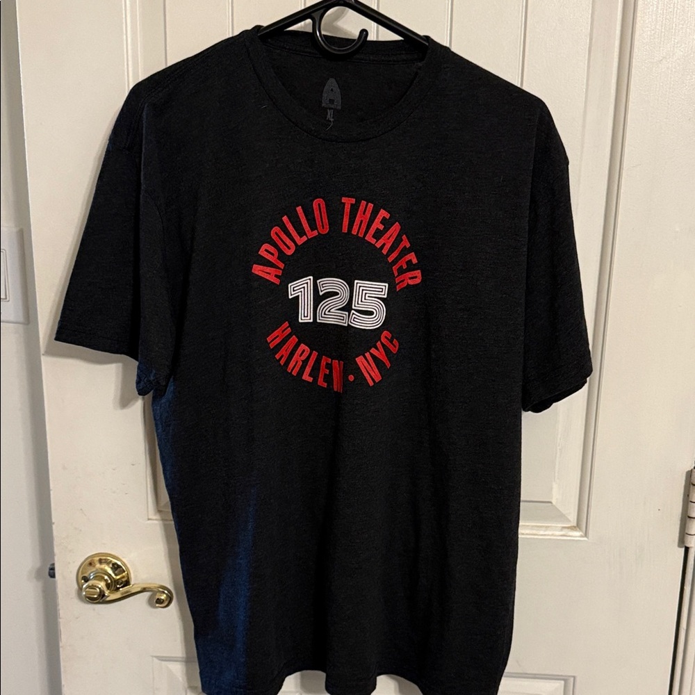 Apollo Theater Men's Black T-Shirt 125 year anniversary edition